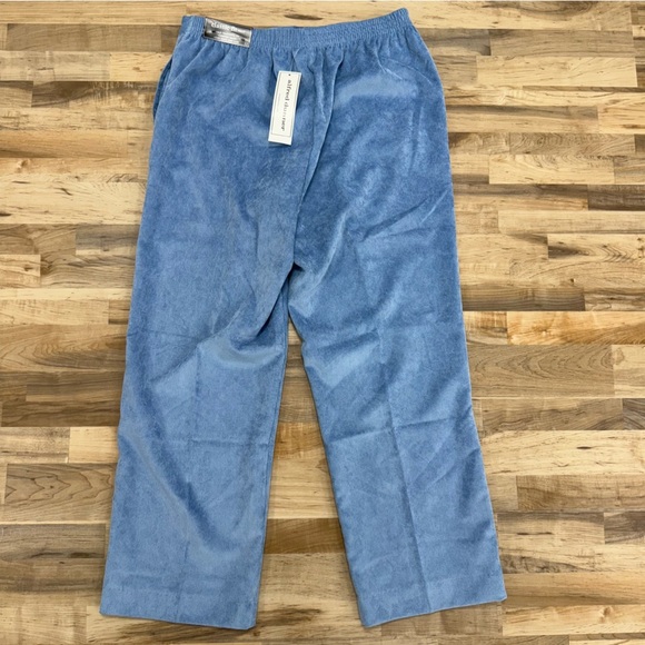 NEW Alfred Dunner Corduroy Pants 14P Comfort Elastic Waist Short Wedgewood Blue - Picture 5 of 11